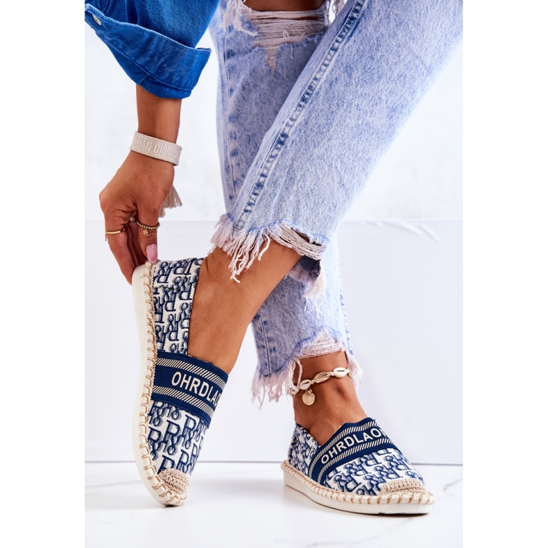 Espadryle Model Warm Time NB358P Blue - Step in style niebieskie 1