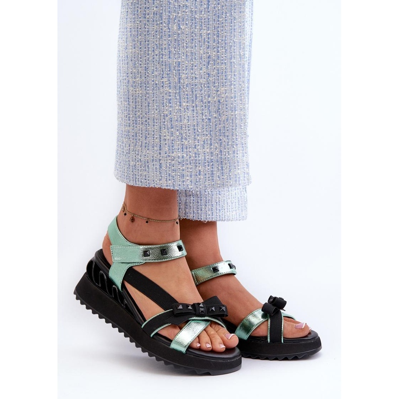 Sandały Model Da CR956 Green - Step in style zielone 1