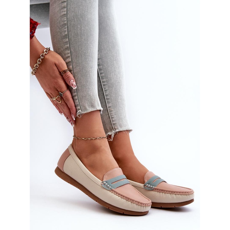 Mokasyny Model Vikitara 833957 Pink - Step in style różowe 1