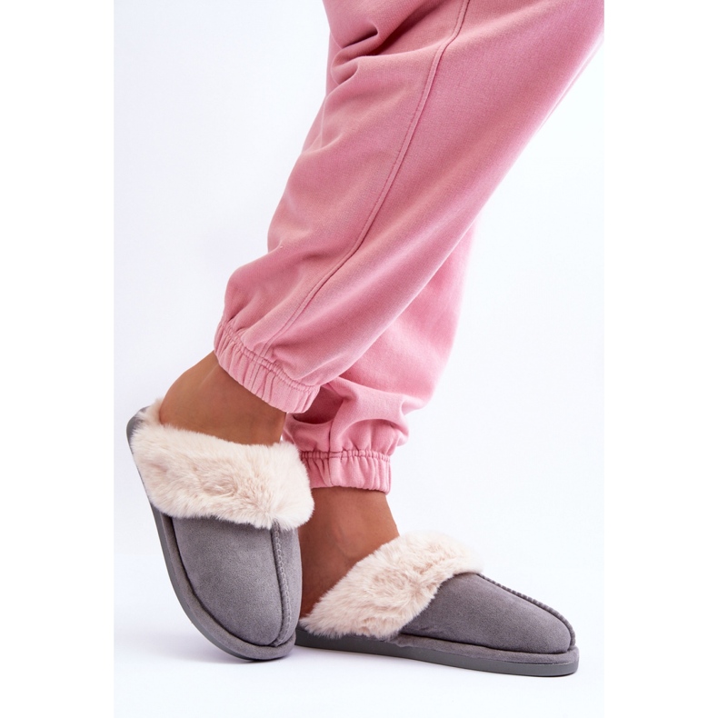 Kapcie Model Pinky BO-609 Grey - Step in style szare 1