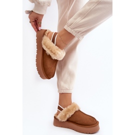 Kapcie Model Sophienne W5827 Camel - Step in style brązowe 2
