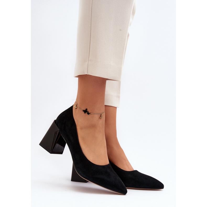 Czółenka Model Alessyndra 66602 Black - Step in style czarne 1