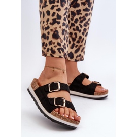 Sandał Klapki Model Ursila 24DZ21-7225 Black - Step in style czarne 2