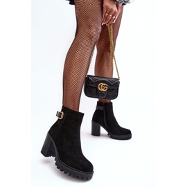 Botki Model Menoria DA108P Black - Step in style czarne 1