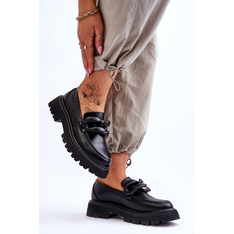 Mokasyny Model Big Star LL274580 Black - Step in style czarne 1