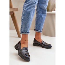 Mokasyny Model Vinceza 58409 Black lakier - Step in style czarne 1