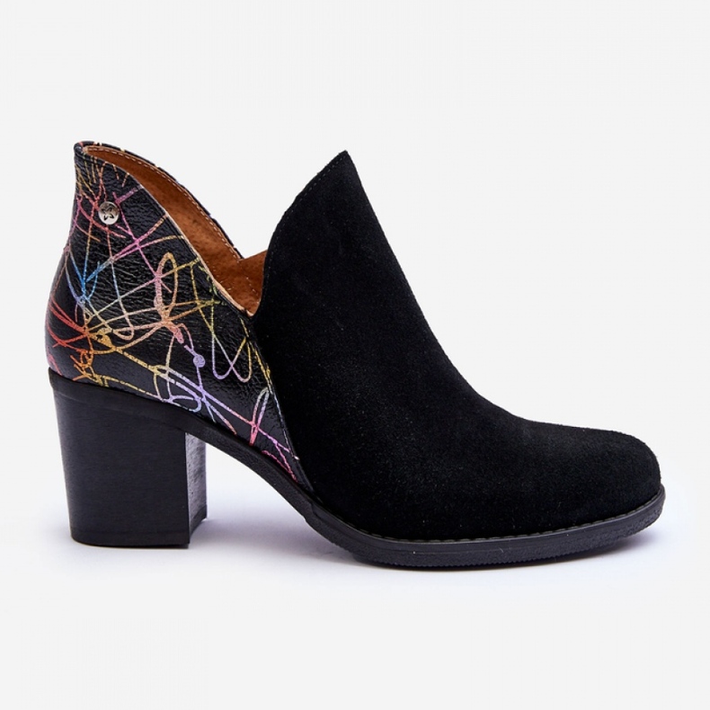 Botki Model Maciejka 04492-99 Black Skóra - Step in style czarne 1