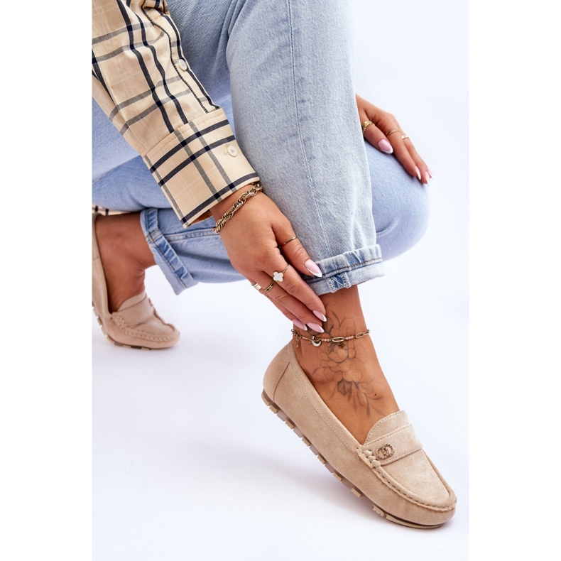 Mokasyny Model Castelo JU052 Beige - Step in style beżowy 2