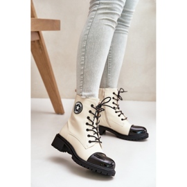 Workery Model Soratta 089 Beige/Black - Step in style czarne 1