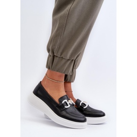 Mokasyny Model S.Barski LR720 Black - Step in style czarne 1