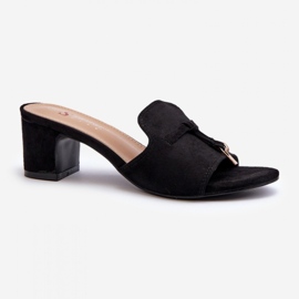 Sandał Klapki Model Jemenna JH338P Black - Step in style czarne 2