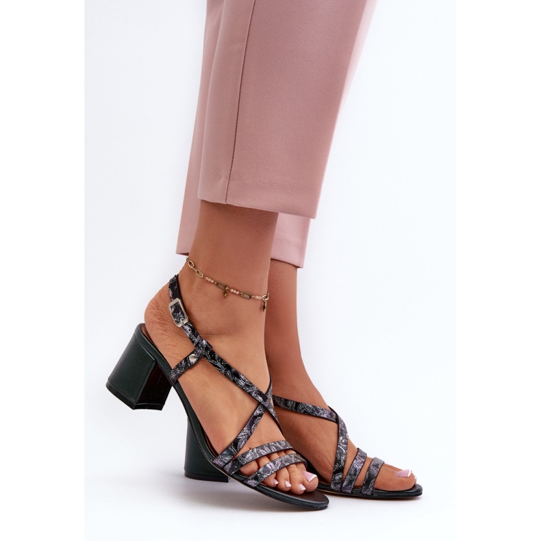 Sandały Model Maciejka 06653-09 Dark Green - Step in style zielone 1