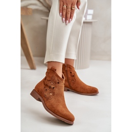 Botki Model S.Barski HY42-081 Camel - Step in style brązowe 1
