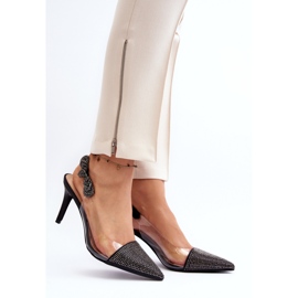 Szpilki Model Da MR1966-11 Black - Step in style czarne 2