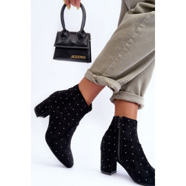 Botki Model Antede L08-206 Black Zamsz - Step in style czarne 2