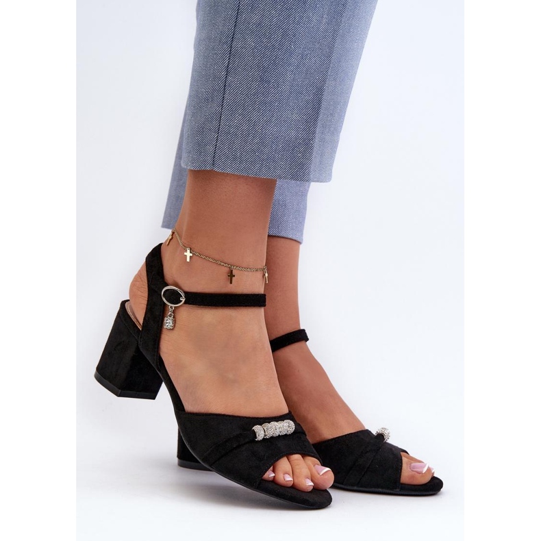 Sandały Model Narhi 20241 Black - Step in style czarne 1