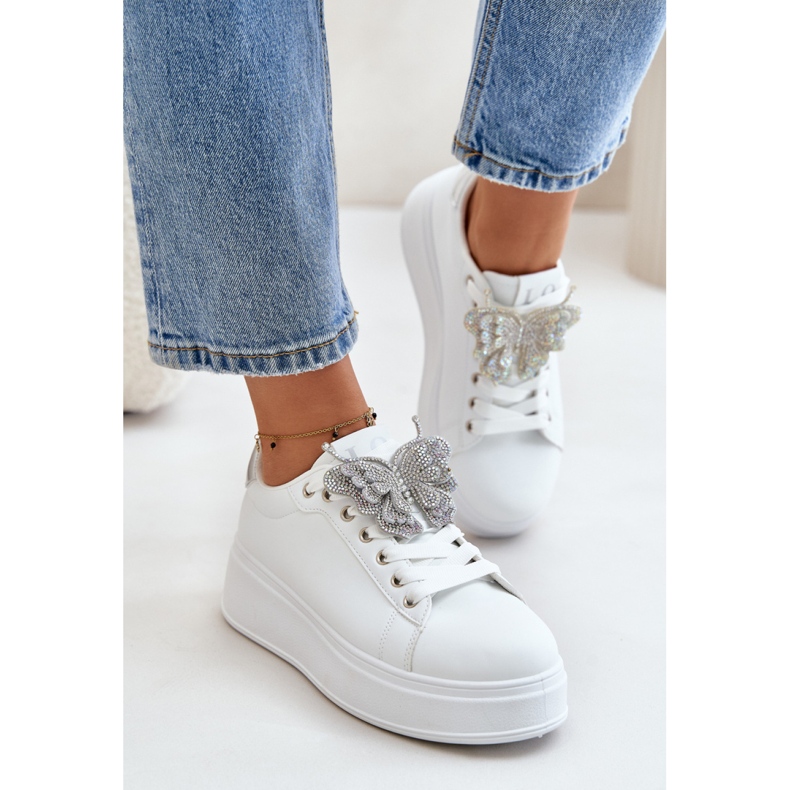 Buty Sportowe Model Naritevia YY-23 White/Silver - Step in style białe 1
