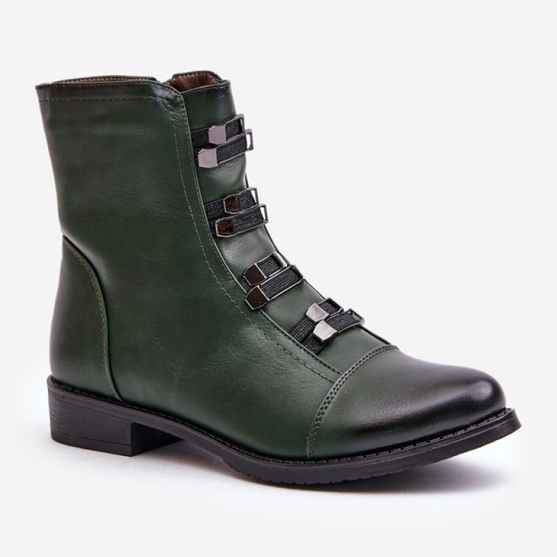 Botki Model Evalith ASA62-30 Green - Step in style zielone 2