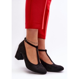 Czółenka Model Raniyah 834284 Black - Step in style czarne 1