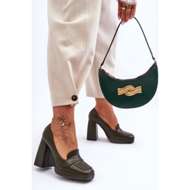 Czółenka Model Alisa M046 Green - Step in style zielone 1