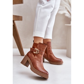 Botki Model Inabelle M767 Camel - Step in style brązowe 1