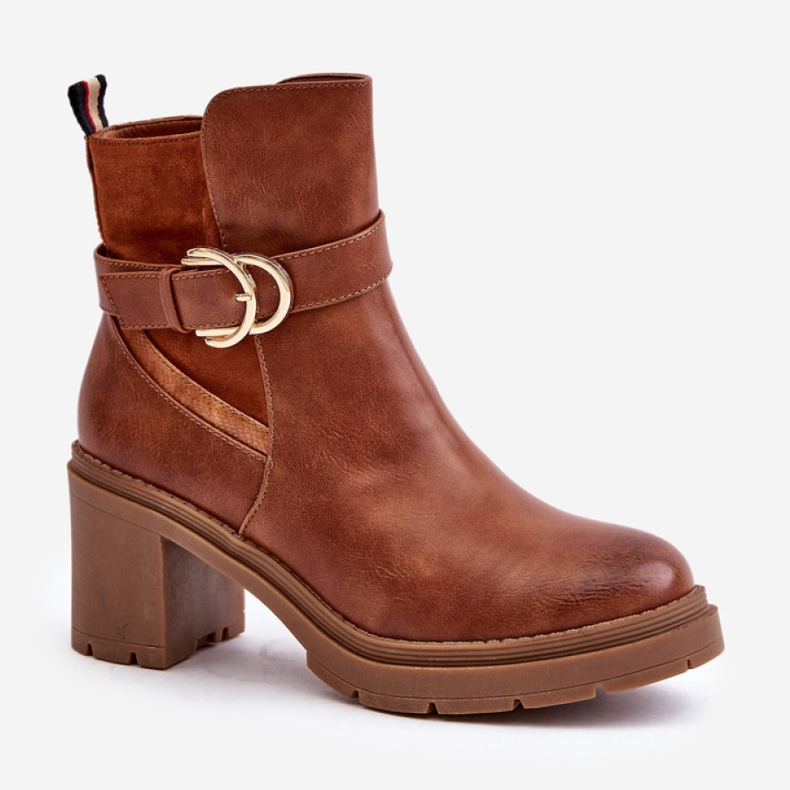 Botki Model Inabelle M767 Camel - Step in style brązowe 2