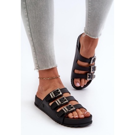 Sandał Klapki Model Zaxy NN2850099 Black - Step in style czarne 1