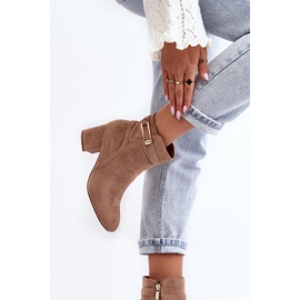 Botki Model Verice 23BT35-6425 Beige - Step in style beżowy 2