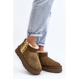 Śniegowce Model Vebissat W5829 Green - Step in style zielone 1