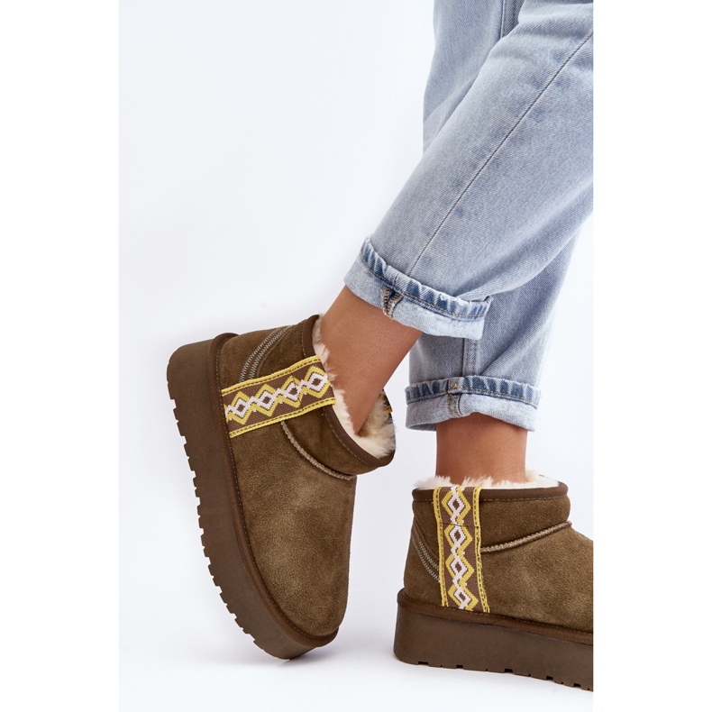 Śniegowce Model Vebissat W5829 Green - Step in style zielone 2