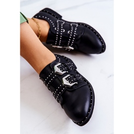 Półbuty Model Lu Boo XW37311 Black Skóra - Step in style czarne 2