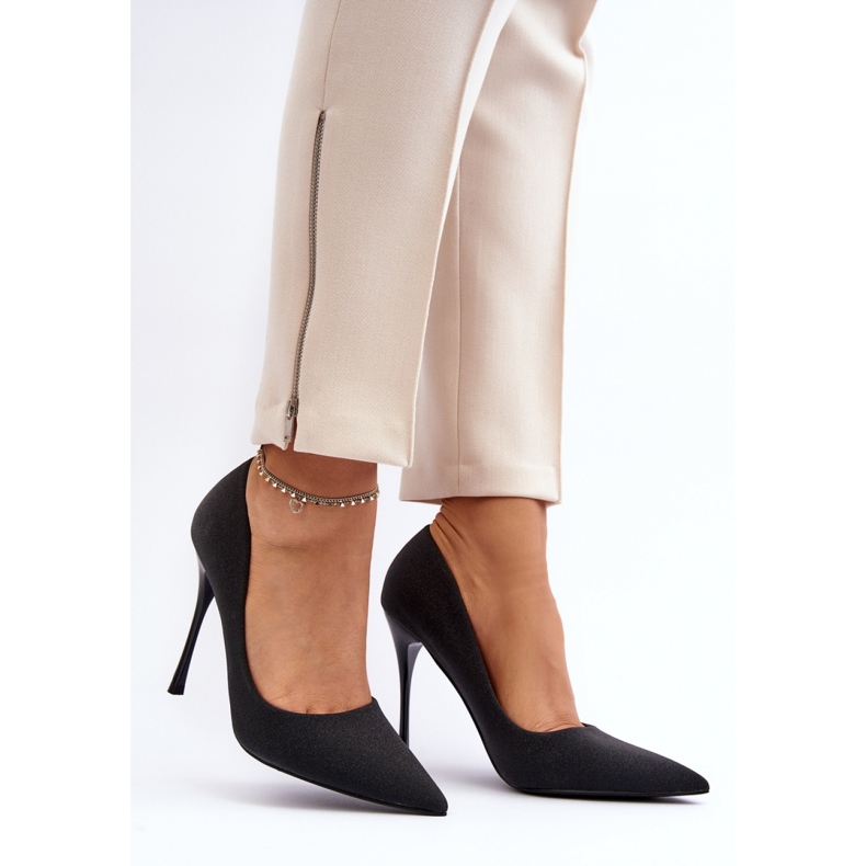 Szpilki Model Tiberona LE103 Black - Step in style czarne 1