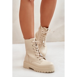 Workery Model Avorira HB-268 Beige - Step in style beżowy 1