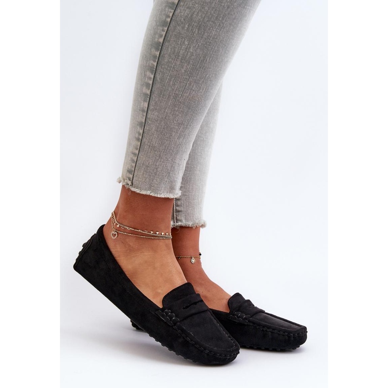 Mokasyny Model Adelmarie ZK091 Black - Step in style czarne 1