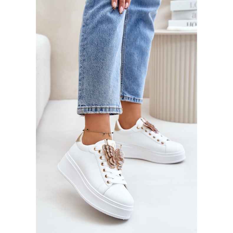 Buty Sportowe Model Naritevia YY-23 White/Gold - Step in style białe 1