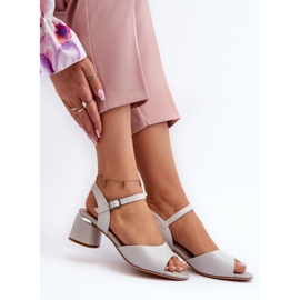 Sandały Model Sergio Leone SK876 Grey - Step in style szare 1