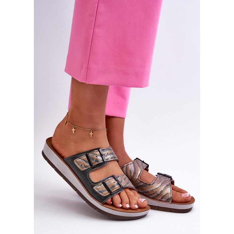 Sandał Klapki Model Inblu CP000045 Black - Step in style czarne 1