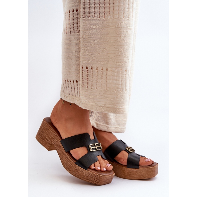 Sandał Klapki Model Zazoo 40412 Black - Step in style czarne 1