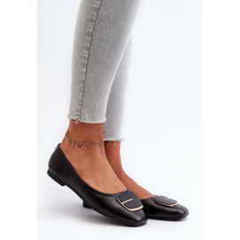 Baleriny Model Edoslli ZA37 Black - Step in style czarne 1