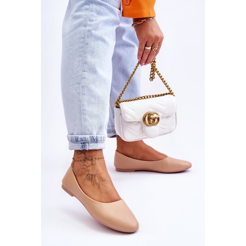 Baleriny Model Stacee 9BL02-1029 Beige - Step in style beżowy 1