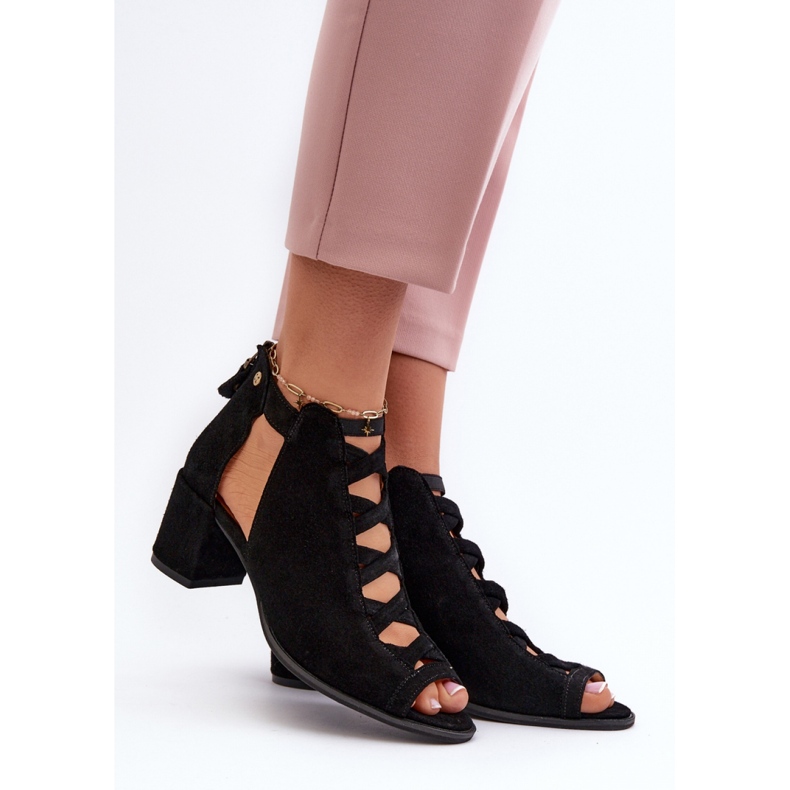 Sandały Model Maciejka 06456-01 Black - Step in style czarne 1