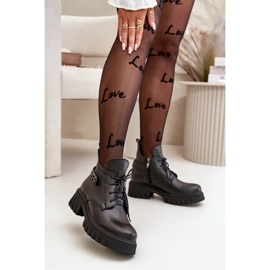 Botki Model Zazoo 60483 Black - Step in style czarne 1