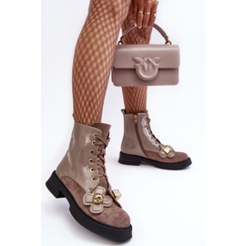 Botki Model Da MR870-76 Grey/Brown - Step in style szare 1