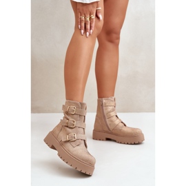 Botki Model Ciascia HB-277 Beige - Step in style beżowy 1