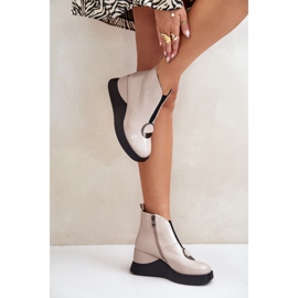 Botki Model Da MR880-136 Beige - Step in style beżowy 1