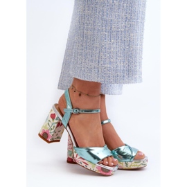 Sandały Model Da CR980 Błękit - Step in style niebieskie 1