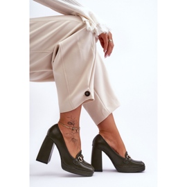 Czółenka Model Rouse M047 Green - Step in style zielone 1