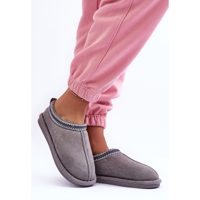 Kapcie Model Polinna EV-80 Grey - Step in style szare 1