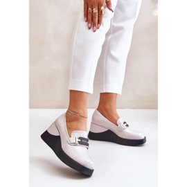 Mokasyny Model Vinceza 58337 Grey - Step in style szare 1