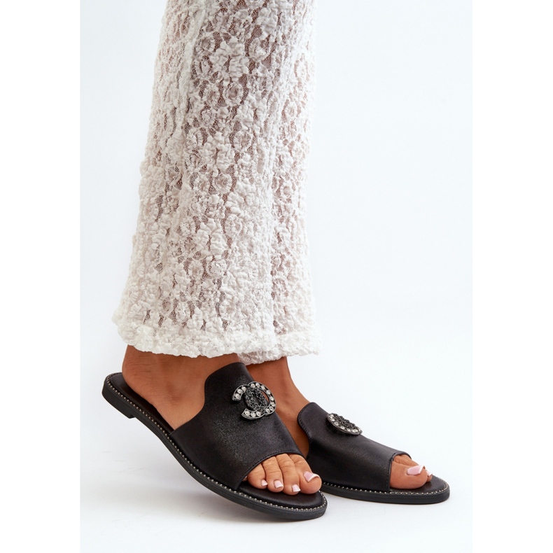 Sandał Klapki Model S.Barski KV27-050 Black - Step in style czarne 1